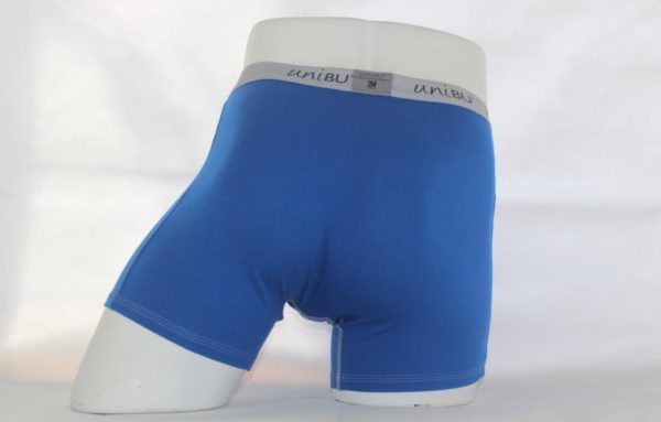 Mens Boxer Shorts Royal Blue - Back